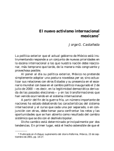 El nuevo activismo internacional mexicano