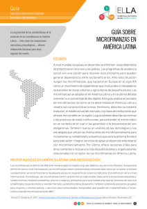 guía sobre microfinanzas en américa latina