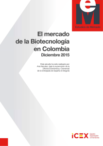 Estudio de mercado. El mercado de la biotecnología en Colombia