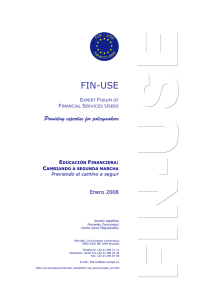 Informe FIN-USE "Educación financiera: Cambiando a segunda marcha