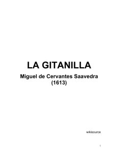 Cervantes, Miguel de, LA GITANILLA