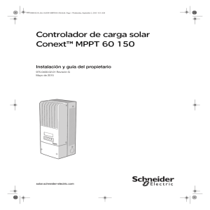 Controlador de carga solar Conext™ MPPT 60