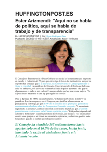 Huffingtonpost.es 20/09/2015 - Consejo Transparencia y Buen