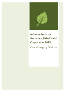 Informe Anual de Responsabilidad Social Corporativa 2015