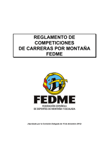 reglamento de la FEDME - Federación Andaluza de Montañismo