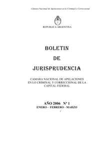 boletin de jurisprudencia - Poder Judicial de la Nación