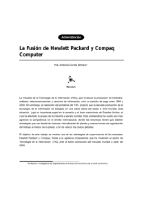 La Fusión de Hewlett Packard y Compaq Computer