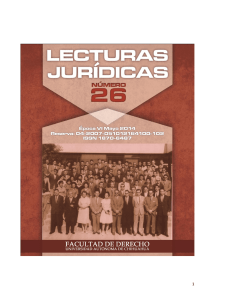 LECTURAS JURIDICAS 26 - Facultad de Derecho