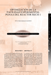 optimización de la facilidad experimental pgnaa del reactor rech-1