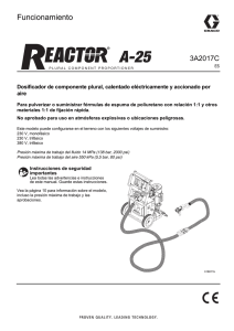 3A2017C, Reactor A-25, Operation, Spanish