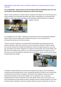 Atletas UBB de la sede Chillán vivieron concentración deportiva en