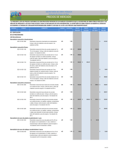 precios de mercado - Secretaría de Obra Pública del Estado de