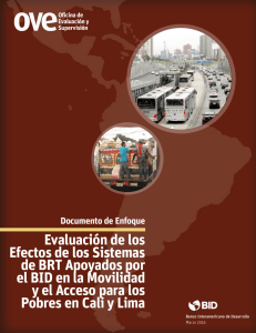 Evaluación de los Efectos de los Sistemas de BRT Apoyados por el