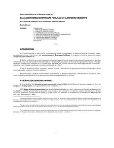 Las Asociaciones de empresas públicas en el derecho uruguayo