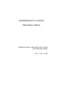 anteproyecto codigo procesal penal. version