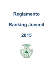 Reglamento de Ranking Juvenil - Federación Extremeña de Golf