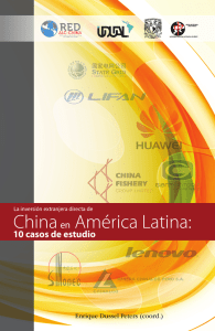 "La inversión extranjera directa China en América - Red ALC