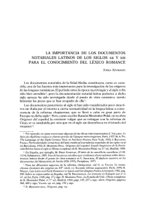 La importancia de los documentos notariales latinos de los siglos XII