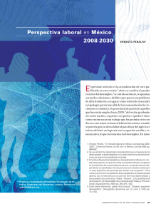 Perspectiva laboral en México, 2008-2030