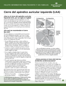 Cierre del apéndice auricular izquierdo (LAA)