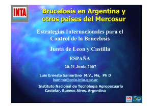 Brucellosis Introduction - Instituto de Estudios de Ciencias de la