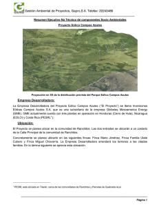 Gestión Ambiental de Proyectos, Gapro,S.A. Telefax: 22243486