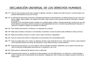 declaracion universal de los derechos humanos