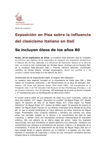Exposición en Pisa sobre la influencia del clasicismo