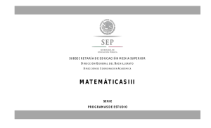 programa de Matemáticas III