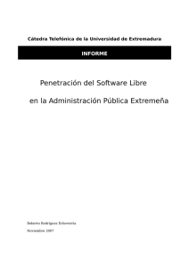 Penetración del Software Libre en la Administración Pública