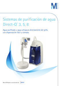 Sistemas de purificación de agua Direct-Q® 3, 5, 8