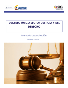 decreto único sector justicia y del derecho
