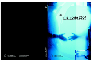 Memoria 2004 - Centro de Estudios Andaluces
