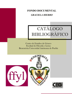 Catálogo de Libros - Facultad de Filosofía y Letras de la BUAP