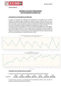 Informe situación sector agrario en Andalucía