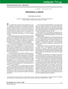 Genómica y cáncer