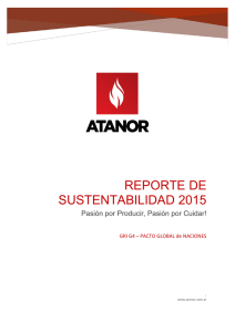 REporte de sustentabilidad 2015