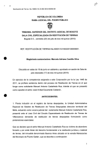 república de colombia rama judicial del poder público tribunal