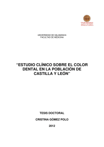 estudio clínico sobre el color dental en la población de