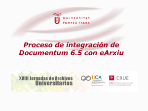 Proceso de integración de Documentum con eArxiu