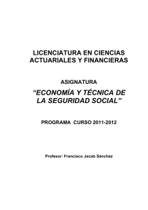 Economía y Técnica de la Seguridad Social 35023