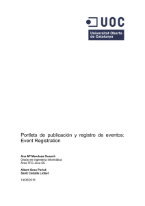 Portlets de publicación y registro de eventos: Event Registration