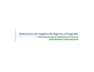 Instructivo de registro - Universidad Veracruzana