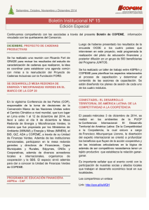 Boletín de noticias COPEME, Sep - Dic 2014