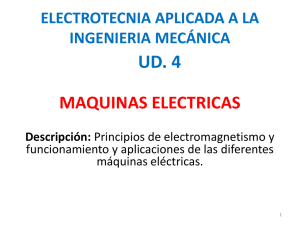 MAQUINAS ELECTRICAS - electrotecnia aplicada a la ing