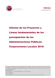 Informe CCLL 2016