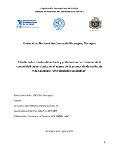 Universidad Nacional Autónoma de Nicaragua, Managua Estudio