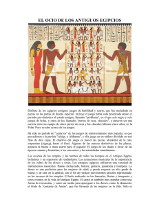 el ocio de los antiguos egipcios