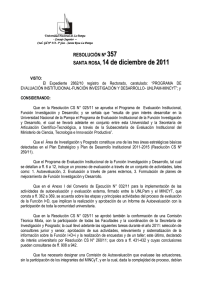 resolución nº 009 - Universidad Nacional de La Pampa
