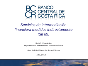 Servicios de Intermediación financiera medidos - captac